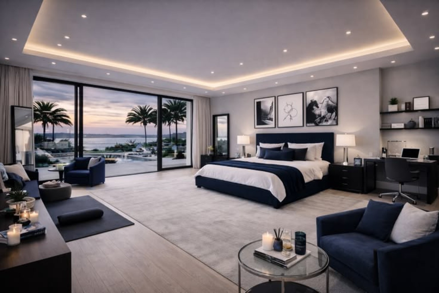 Luxury bedroom interior project